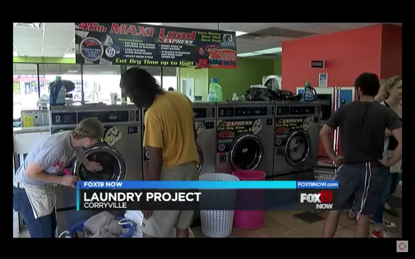 Fox 19 Cincinnati – Laundry Project Story