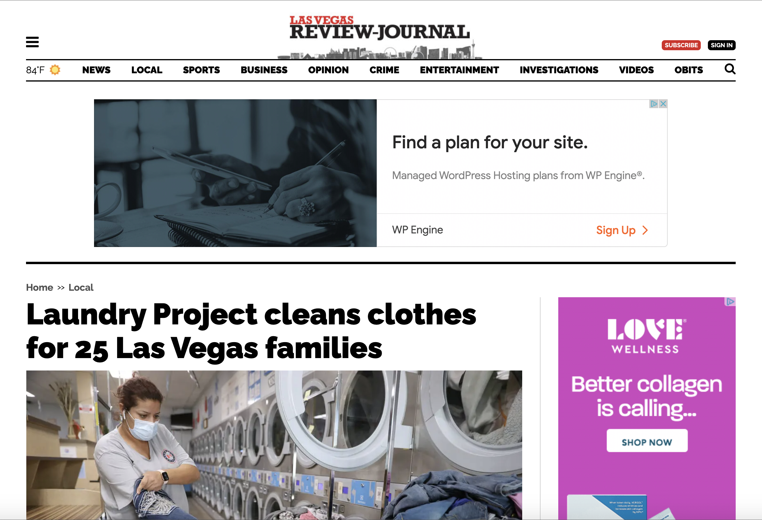 Las Vegas Review-Journal – Laundry Project