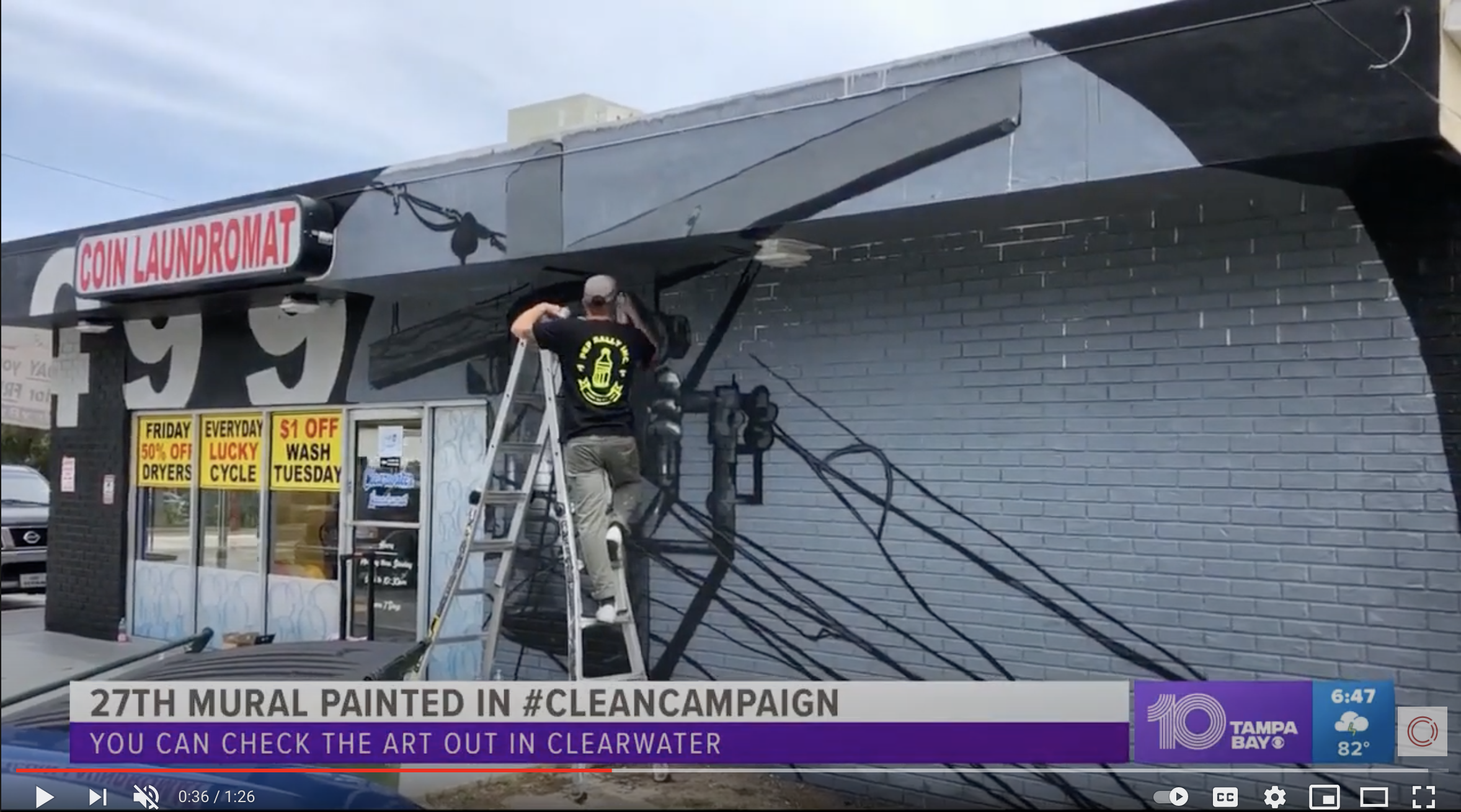 10 News Tampa Bay – Laundry Project x CLEAN Mural Story